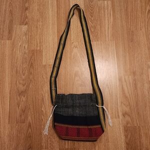 Woven Fabric Hobo Bag Handbag Pouch